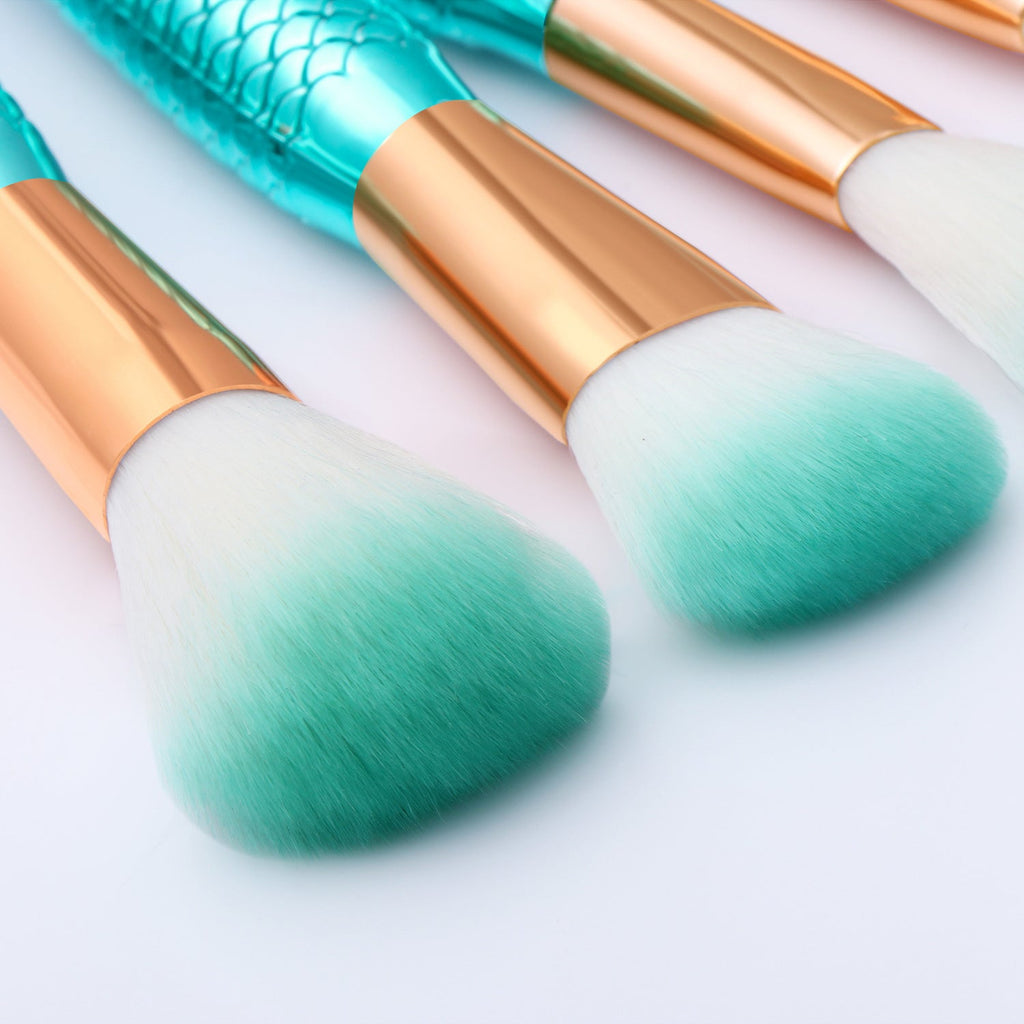 mermaid makeup brush set