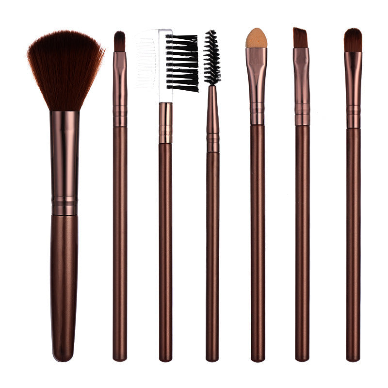 7-Piece Makeup Brush Set – Eyeshadow & Full Face Beauty Brushes