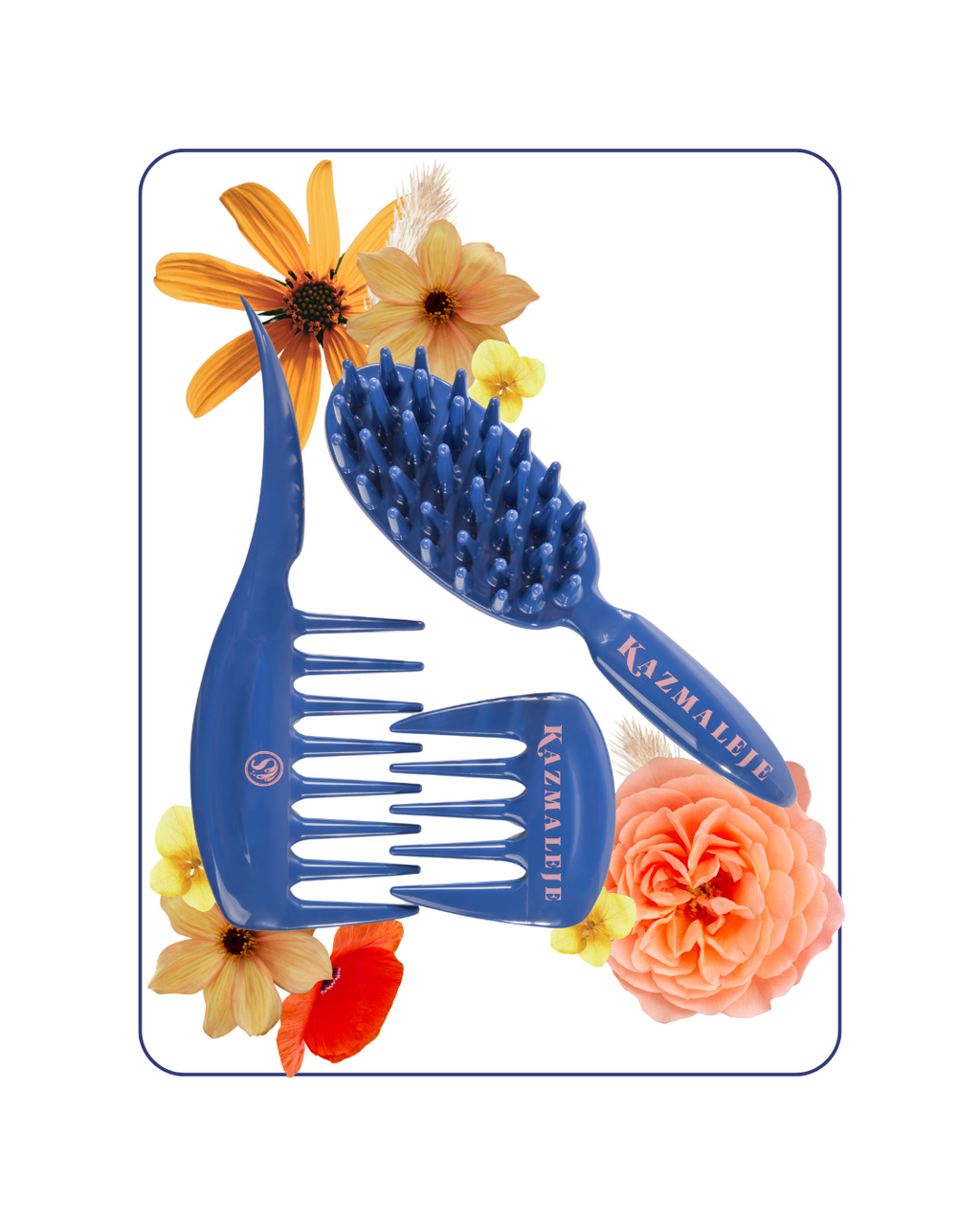 curly hair detangling set