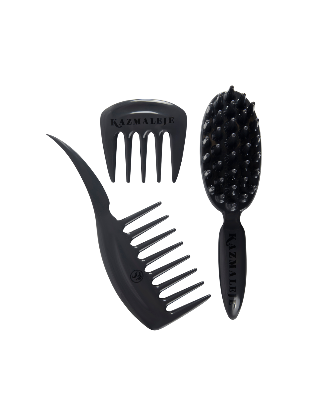 curly hair detangling set