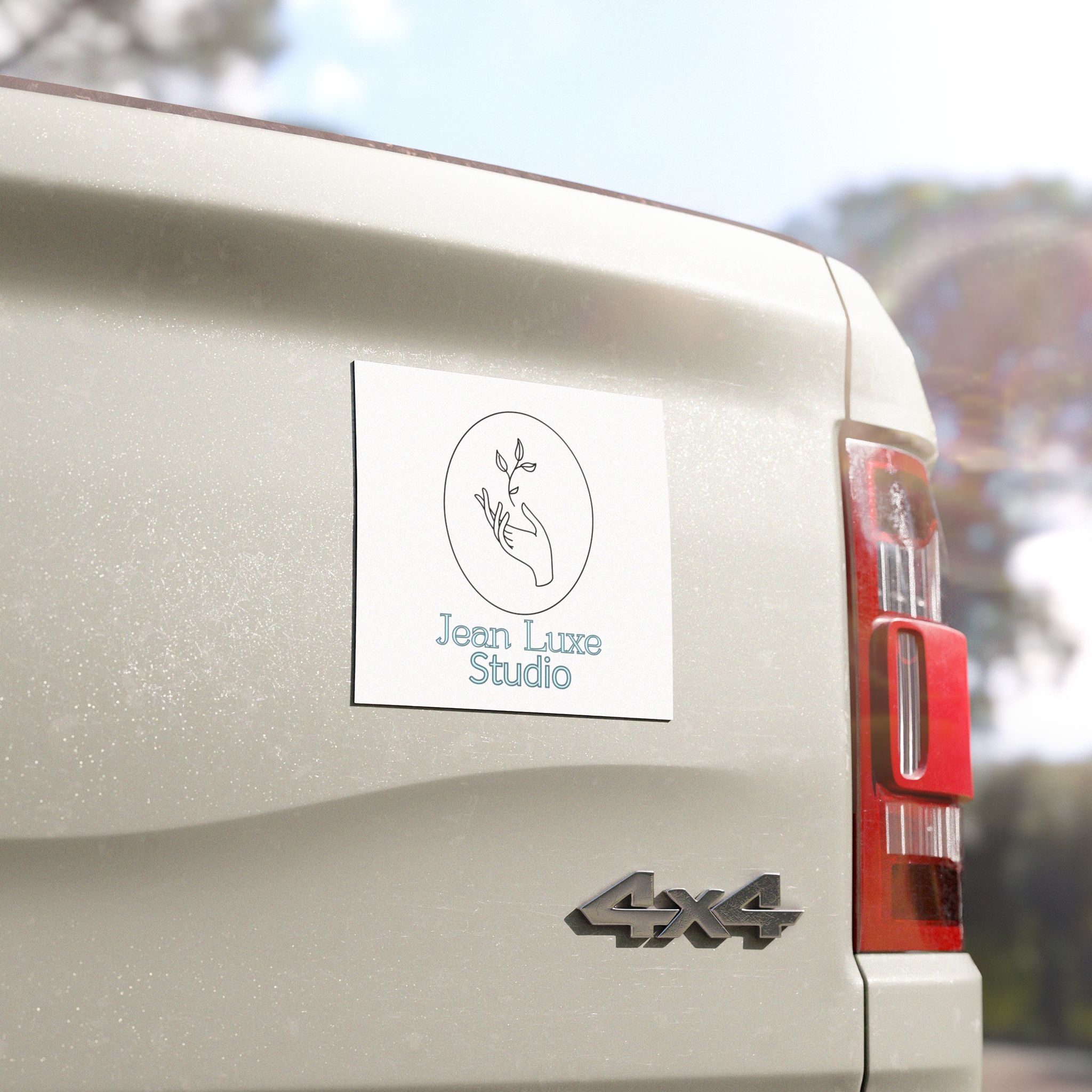 Car Magnet — Minimal Botanical Logo Magnet (Jean Luxe Studio)