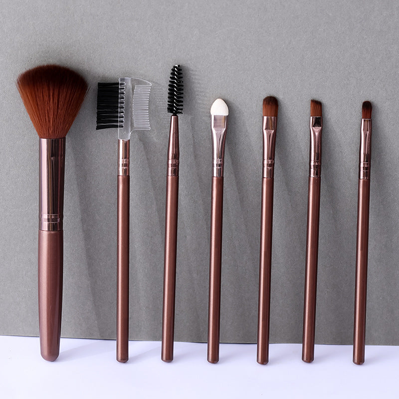 7-Piece Makeup Brush Set – Eyeshadow & Full Face Beauty Brushes