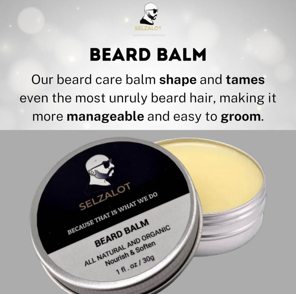 "Beard Growth Kit styled as a grooming gift set"