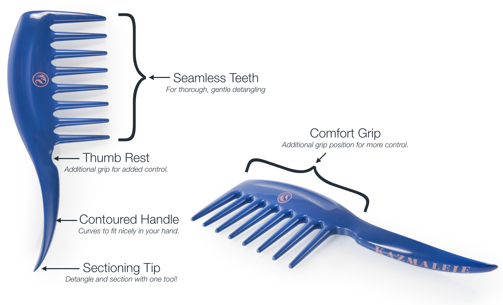 curly hair detangling set