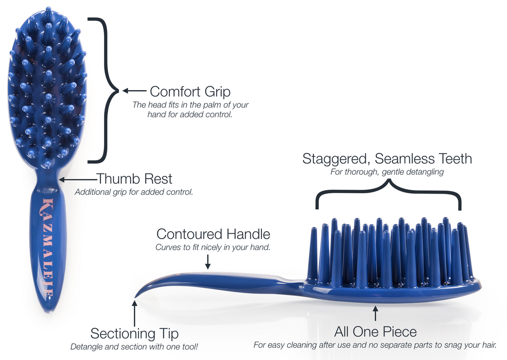 curly hair detangling set