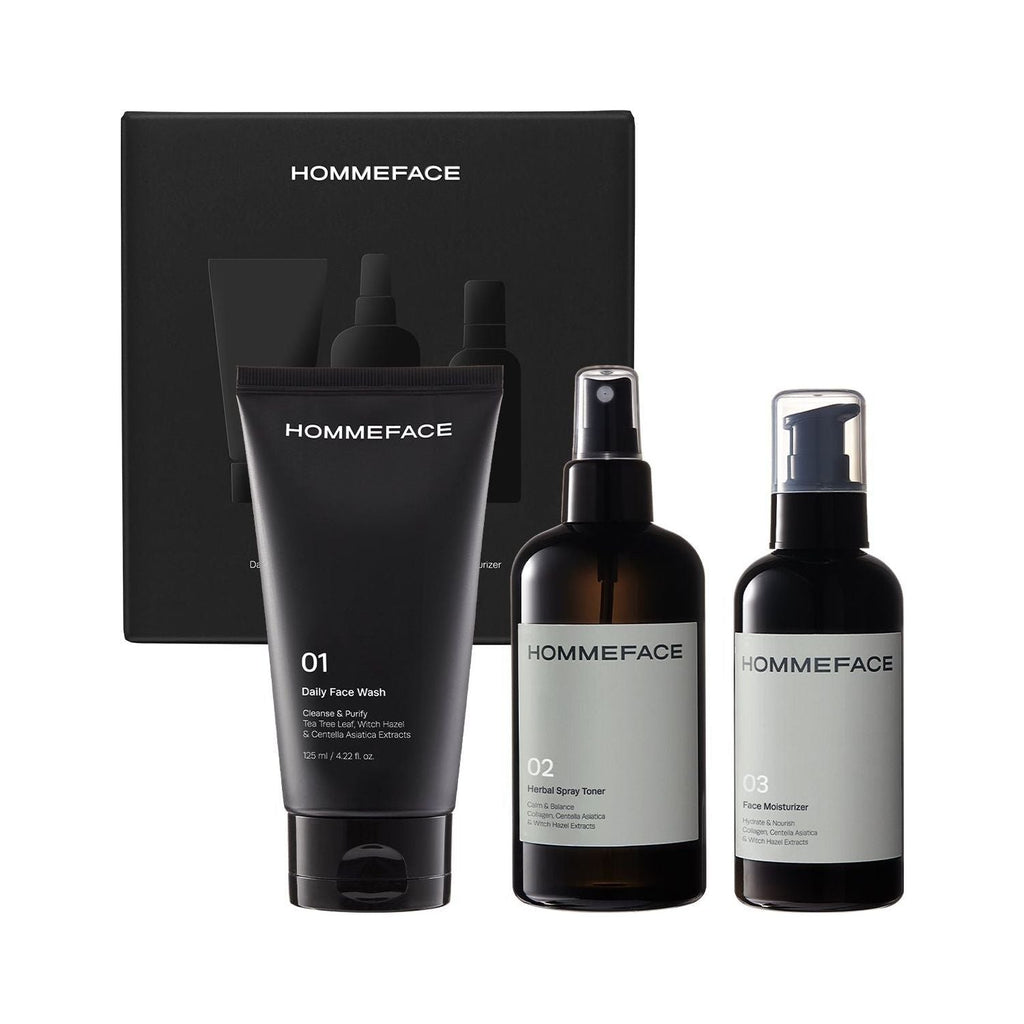mens skincare trio