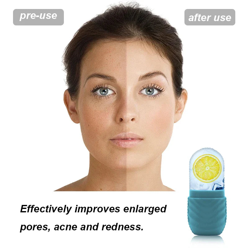Silicone Facial Ice Mold – Skin Care Ice Massage Applicator