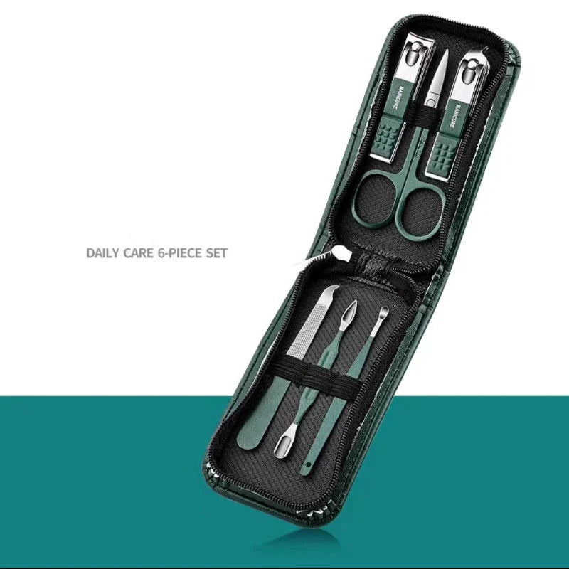 6-Piece Nail Clippers Set – Premium Manicure & Grooming Kit