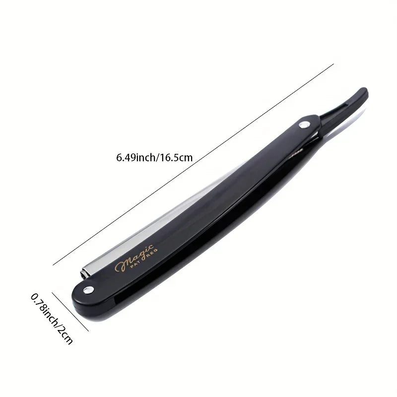 "Vintage manual shaver replaceable stainless steel blades"