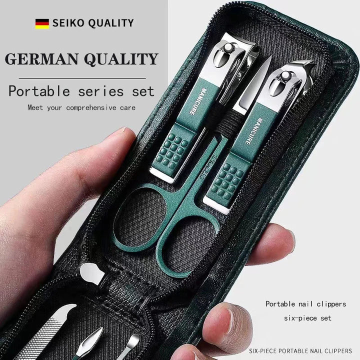 6-Piece Nail Clippers Set – Premium Manicure & Grooming Kit