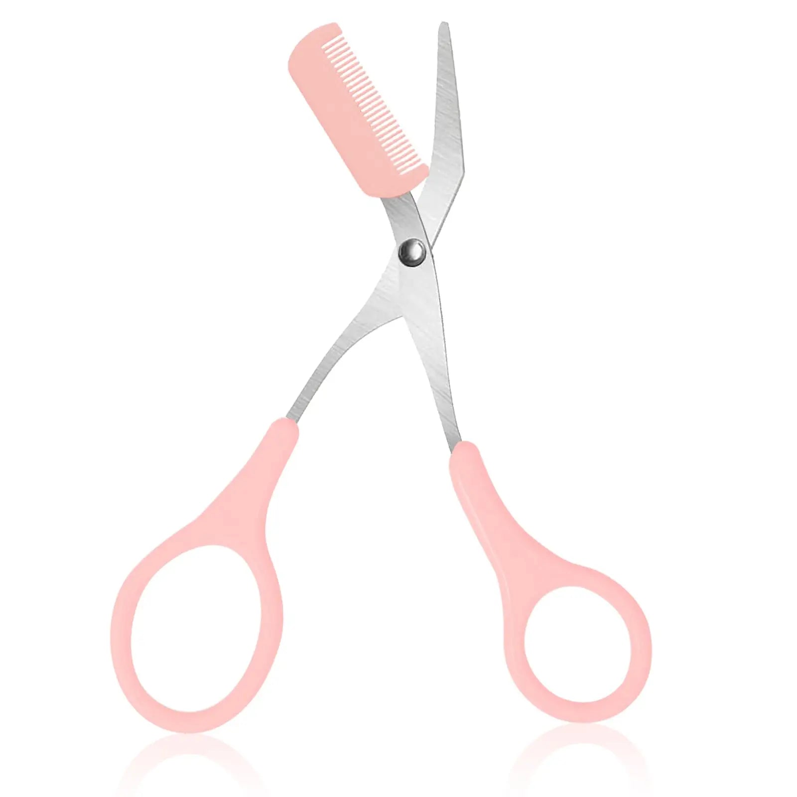 Eyebrow Trimmer Scissors with Comb – Stainless Steel Grooming Tool