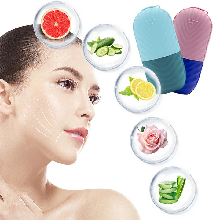 Silicone Facial Ice Mold – Skin Care Ice Massage Applicator