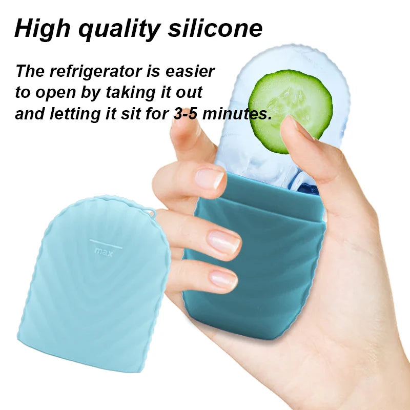 Silicone Facial Ice Mold – Skin Care Ice Massage Applicator