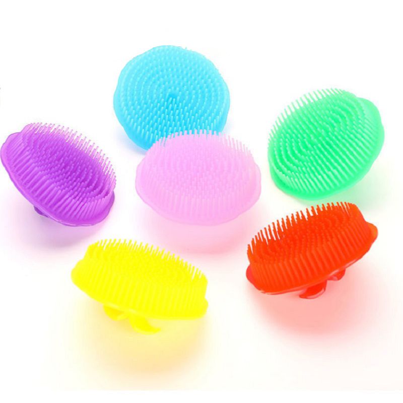 2pcs Silicone Scalp Massager Comb – Shampoo & Shower Brush Set
