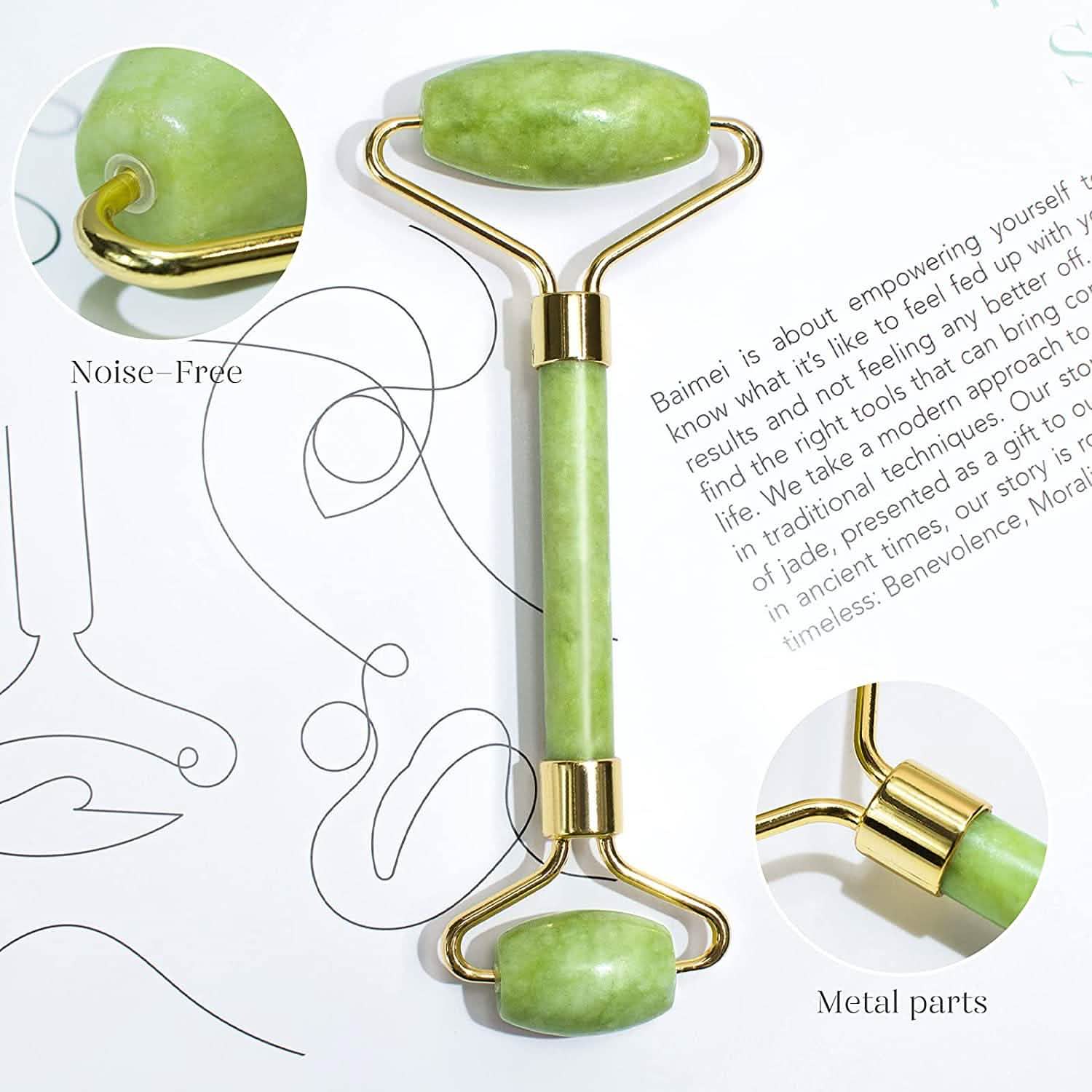 jade roller gua sha set