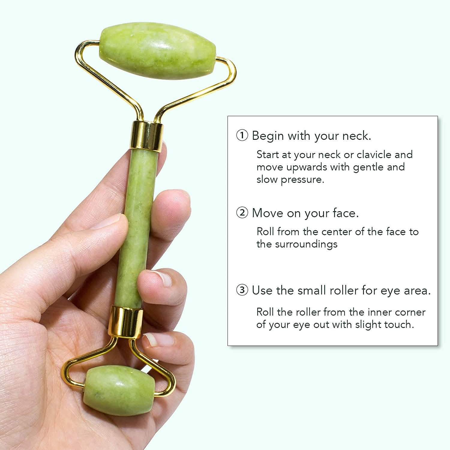 jade roller gua sha set