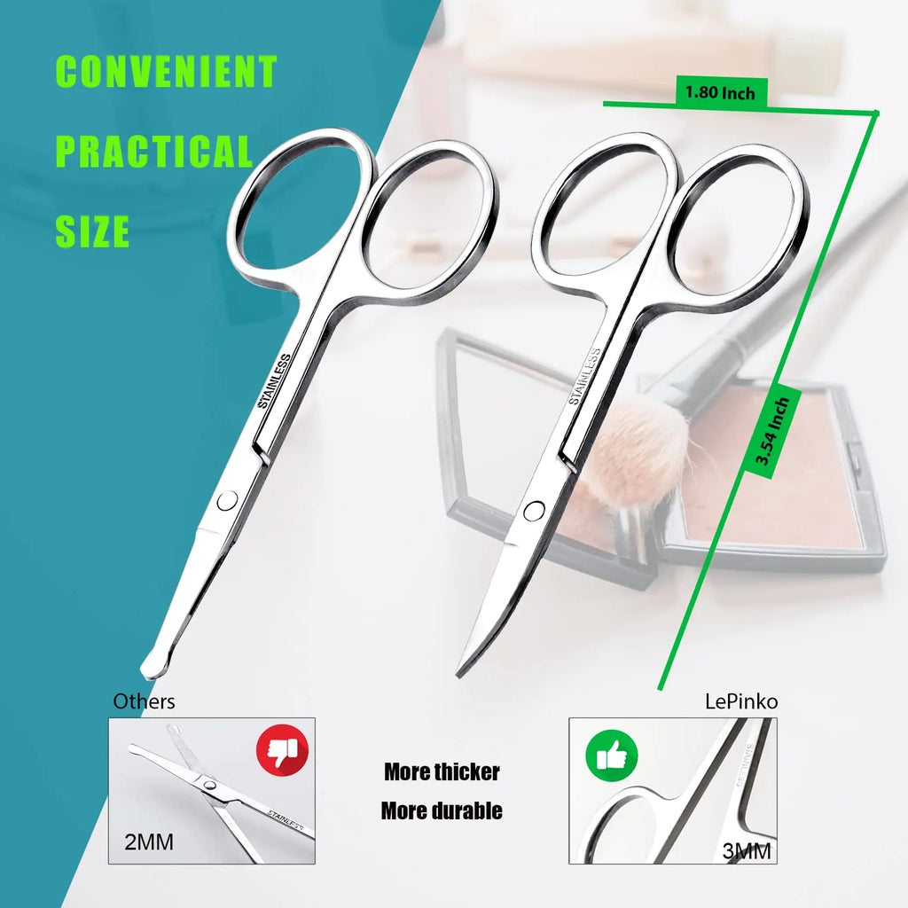 facial hair grooming scissors