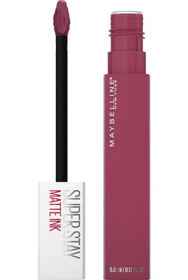 Maybelline SuperStay Matte Ink Liquid Lipstick, a velvety matte liquid lipstick for bold, all-day color.