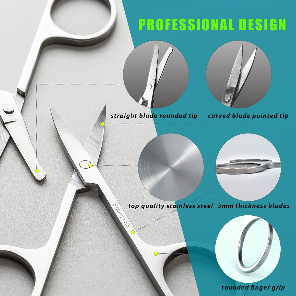 facial hair grooming scissors