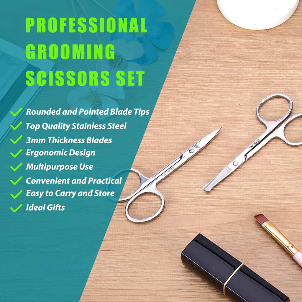 facial hair grooming scissors